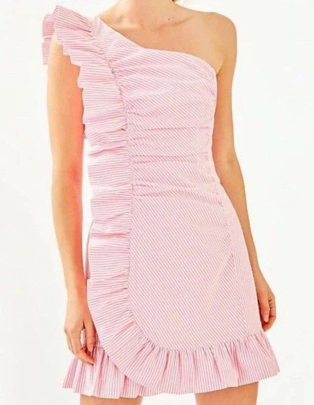 Lilly Pulitzer Tiffani Dress Havana Pink 0 NWOT - Picture 1 of 10